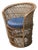 French Tiki Style Woven Bamboo Tub Chair, 1960s For Sale