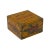 This is a handmade Chinese accent decorative box made of wood and finished with a distressed yellow base color. The...