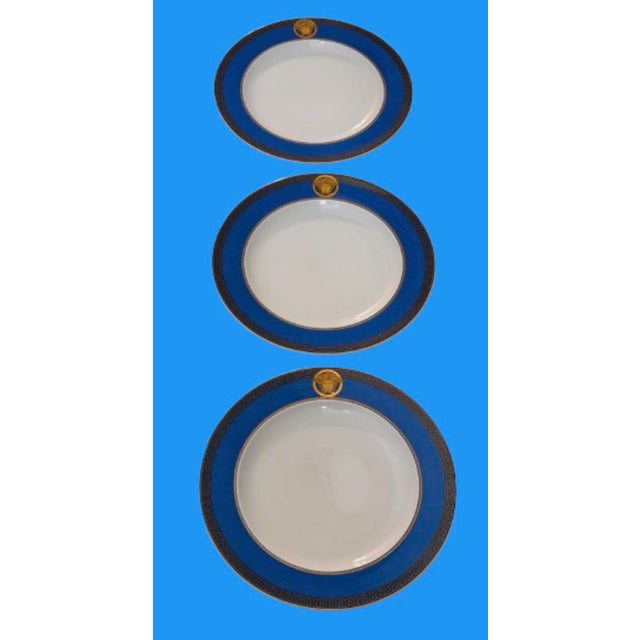 Late 20th Century Versace for Rosenthal Porcelain Plates - Set of 3 For Sale - Image 5 of 10
