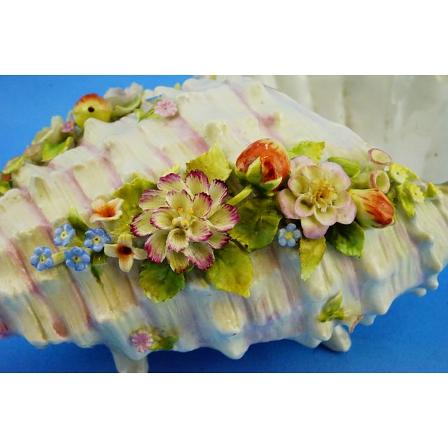 Antique Shell-Shaped Porcelain Centrepiece from C.G Schierholz & Sohn Manufactory of Plaue, Germany, 1800s For Sale - Image 17 of 18