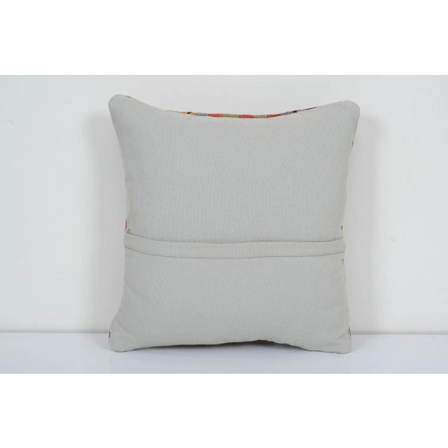 Turkish Kilim Pillow Cover For Sale - Image 4 of 4