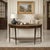 Aesthetically transfixing, this glorious console table is a true statement piece with its unique demilune design. Crafted...
