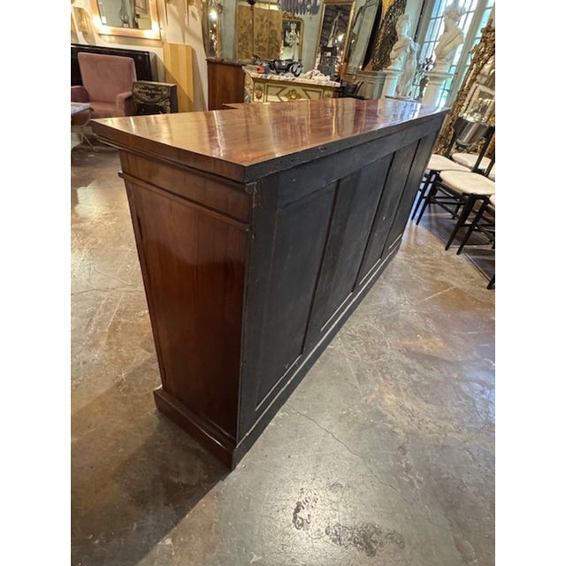 English Rosewood 4 Door Credenza For Sale - Image 4 of 6