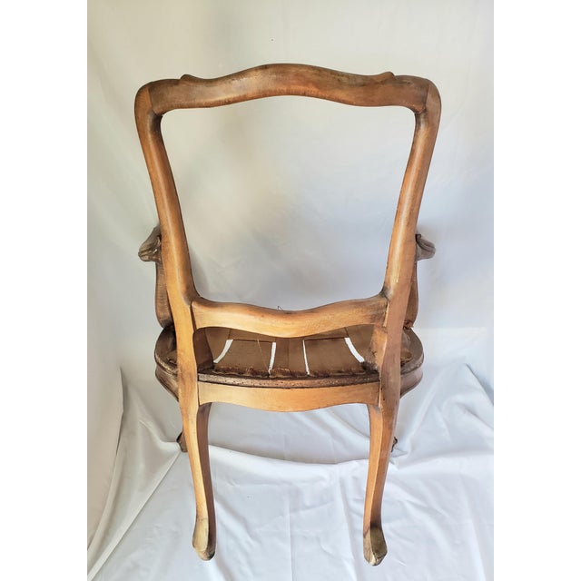 Pair of 19th Century French Louis XV Cabriolet Miniature Armchairs For Sale - Image 11 of 13