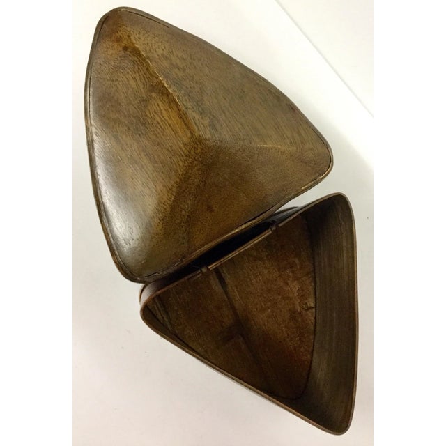 1980s Bamboo Artisan Art Trinket Box For Sale - Image 10 of 13