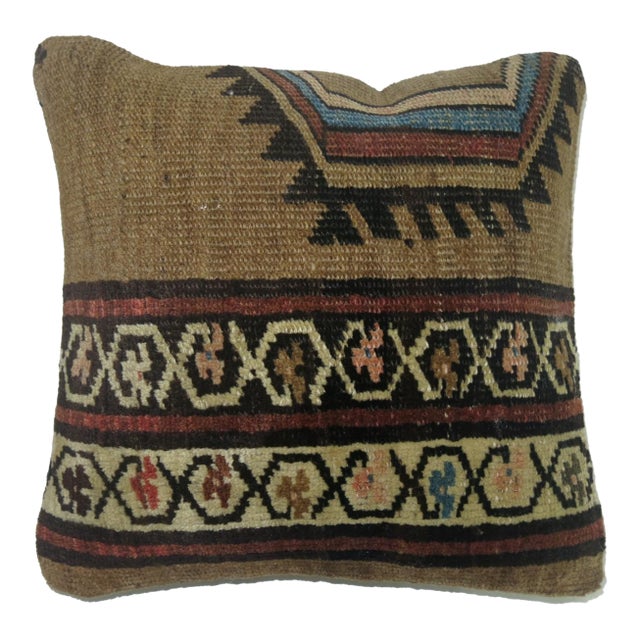 Mini Tribal Persian Pillow rug no. p1647 For Sale