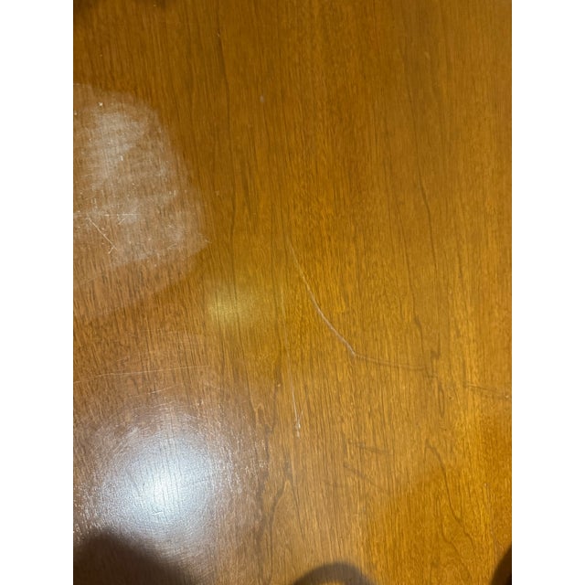 Chocolate 1950s Federal Style Jasper Co Oak Writing Desk For Sale - Image 8 of 9