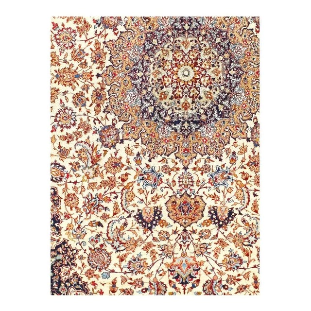 The Isfahan rugs are made with exceptionally good quality of wool & silk. They use traditional motifs inspired by...