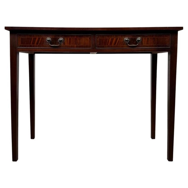 Antique English Mahogany Writing Table For Sale - Image 12 of 12