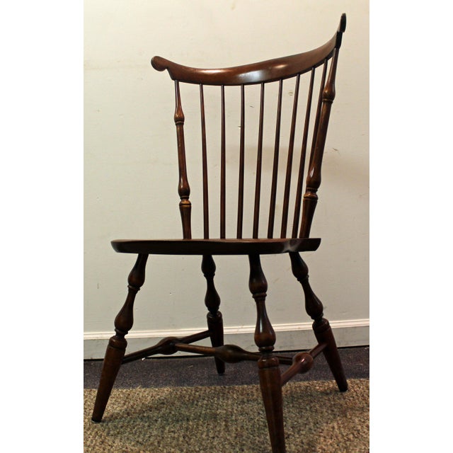 Nichols & Stone Cherry Fan Back Windsor Side Chair Chairish