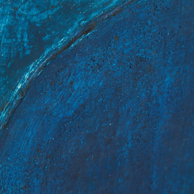 1970s Alessandro Bonato, Abstract Acrylic on Wood Painting, 1970s For Sale - Image 5 of 11
