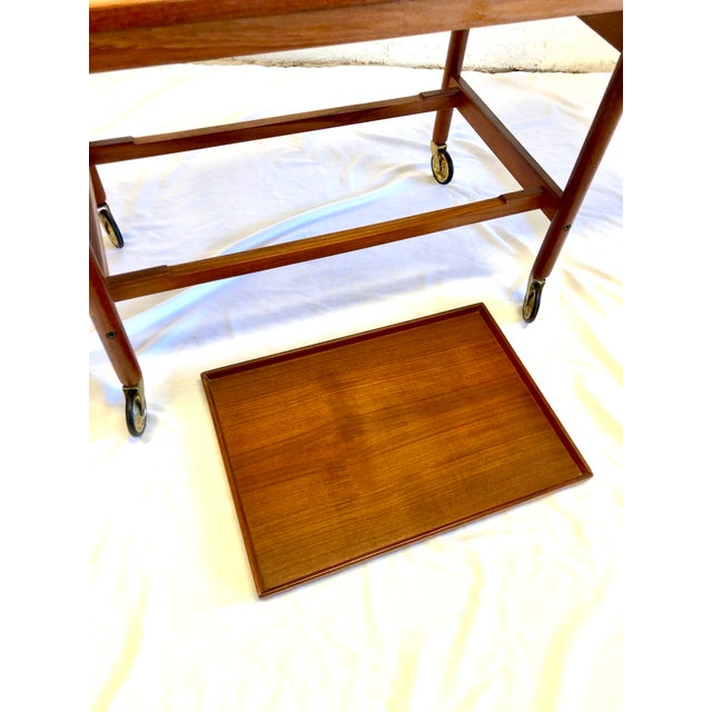 Danish Mid 20th Century Teak Cocktail Cart by Kurt Ostervig for Jason Mobler For Sale - Image 11 of 11