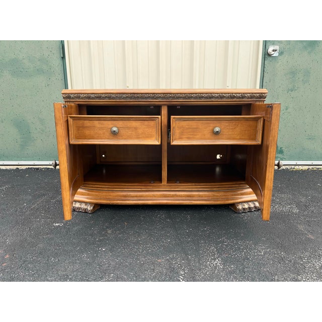 Michael Amini Aico Paw Foot Media Console Cabinet For Sale - Image 11 of 12