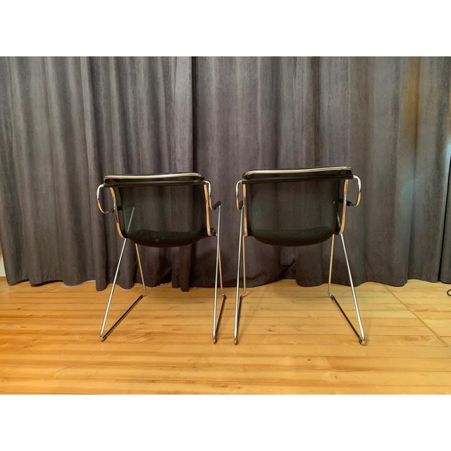 Metal Set of Penelope Chairs attributed to Charles Pollock for Castelli, Italy, 1982 For Sale - Image 7 of 16