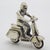 Vintage Italian Handmade Genuine Silver Iconic Vespa Scooter Figurine Sculpture, Made in Arezzo (Ar, Tuscany) For Sale - Image 4 of 10
