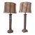 Vintage Real Bamboo Column Table Lamps, a Pair For Sale