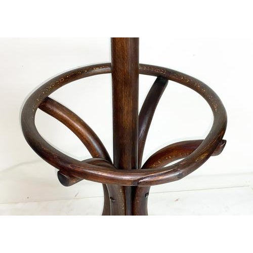 Wood No.6 Floor Hanger from Thonet, 1900s For Sale - Image 7 of 10