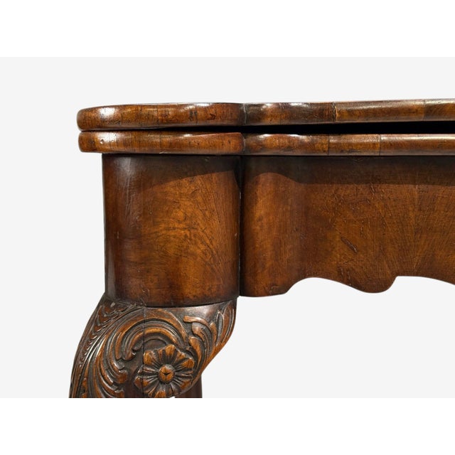 Georgian, Card or Game Tables, a Pair, Tapestry, Mahogany, 18th Century For Sale - Image 15 of 18