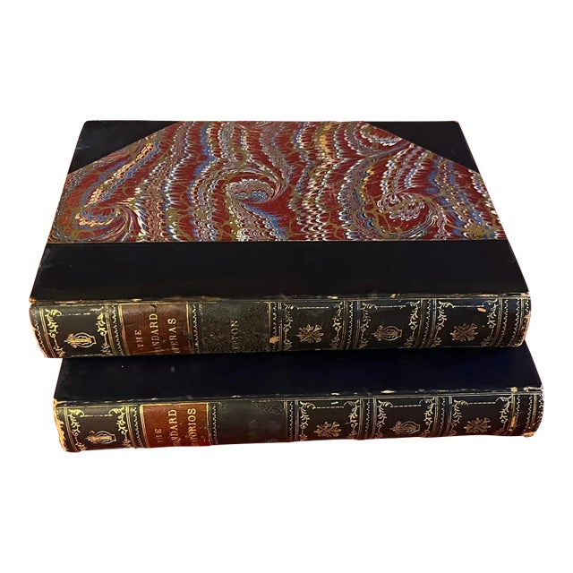 Antique 19th Century Fine Leather Bindings - Books by George Upton - the Standard Operas and the Standard Oratorios - 2 Volumes For Sale