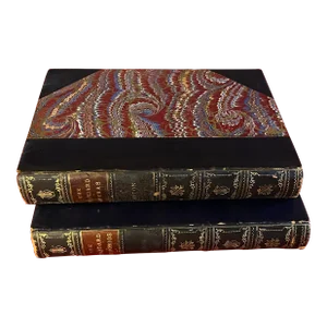 Antique 19th Century Fine Leather Bindings - Books by George Upton - the Standard Operas and the Standard Oratorios - 2 Volumes
