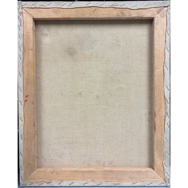 Vintage Abstract Oil Painting For Sale - Image 10 of 10