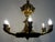 Metal Antique French Brass 6-Light Putti Chandelier, 1940s For Sale - Image 7 of 11