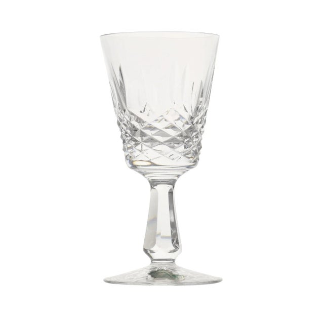 Irish Waterford Kenmere set of 8 wine glasses, circa 1960. These Waterford wine goblets in the Kenmere pattern stand 6...