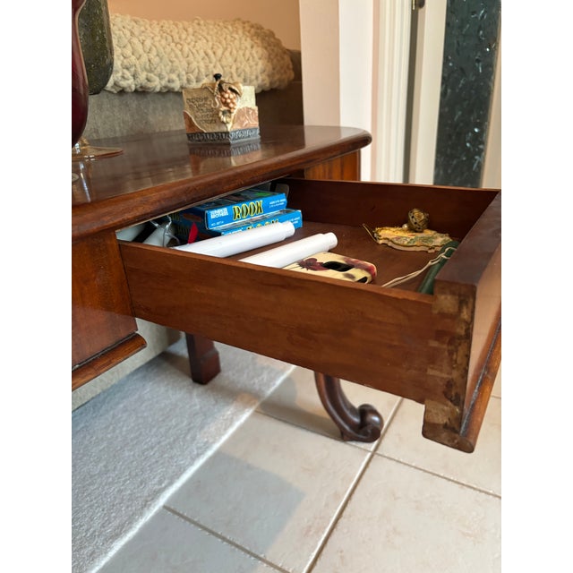 Early 19th Century American Renaissance Revival Mahogany Pier Table For Sale - Image 4 of 12