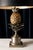 Gilt and Silver Bronze Pineapple Table Lamp attributed to Maison Charles, France, 1960s-1970s For Sale - Image 10 of 14