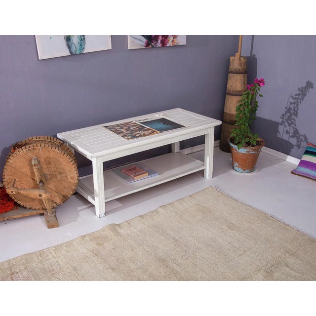 Washed Out Vintage Kars Wool Rug For Sale In Los Angeles - Image 6 of 6