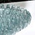 Modernist Hand-Blown Aquamarine Murano Glass Polyhedral Chandelier For Sale - Image 10 of 12