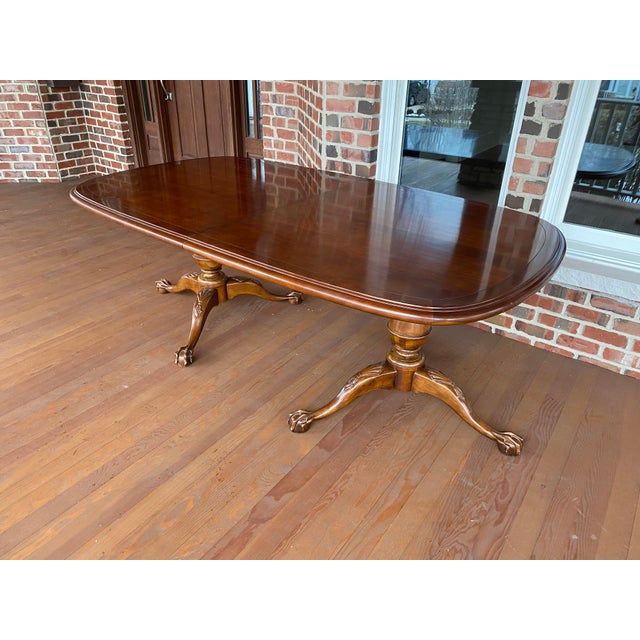 Traditional Century Furniture Clawfoot Dining Table | Chairish