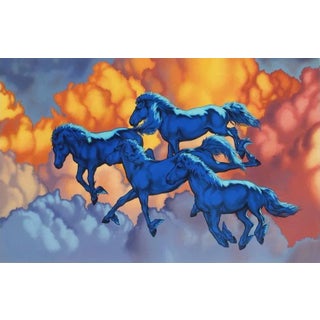 1990s "Pegasus II" Lithograph by Michel Bez For Sale