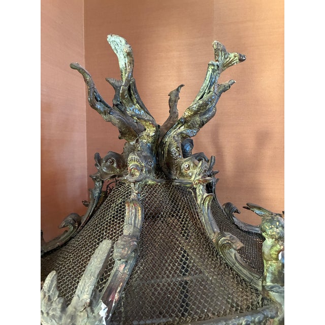 Antique French Rococo Birdcage on Carved Stand — 67” Tall For Sale - Image 4 of 11