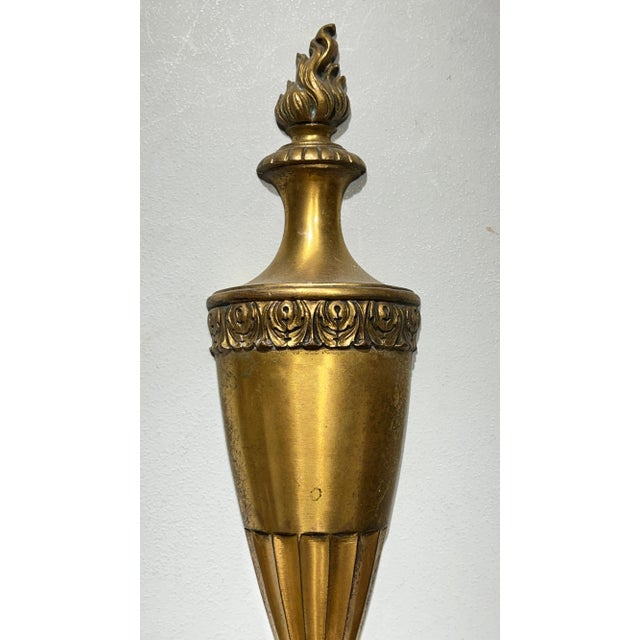 French Set of Four Early 20th Century Adam Style Bronze Sconces Attributed to Caldwell - A Pair For Sale - Image 3 of 7