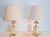 Beige Regency Fruit Bowl Table Lamps in Brass and Crystal from Maison Le Dauphin, 1970s, Set of 2 For Sale - Image 8 of 13