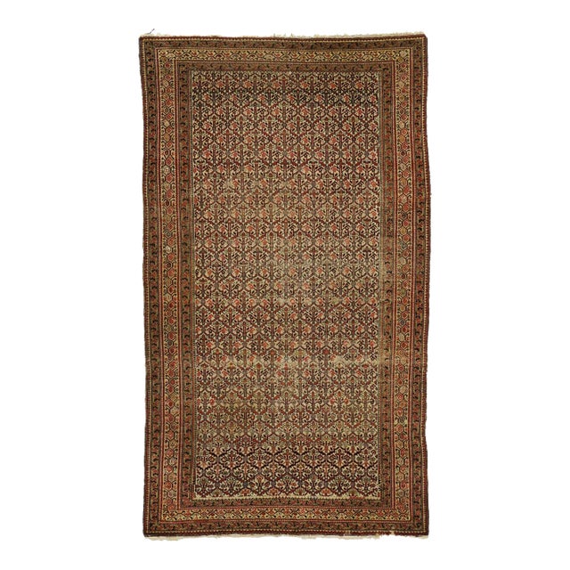 Late 19th Century Antique Persian Malayer Rug - 05'06 X 09'04 For Sale