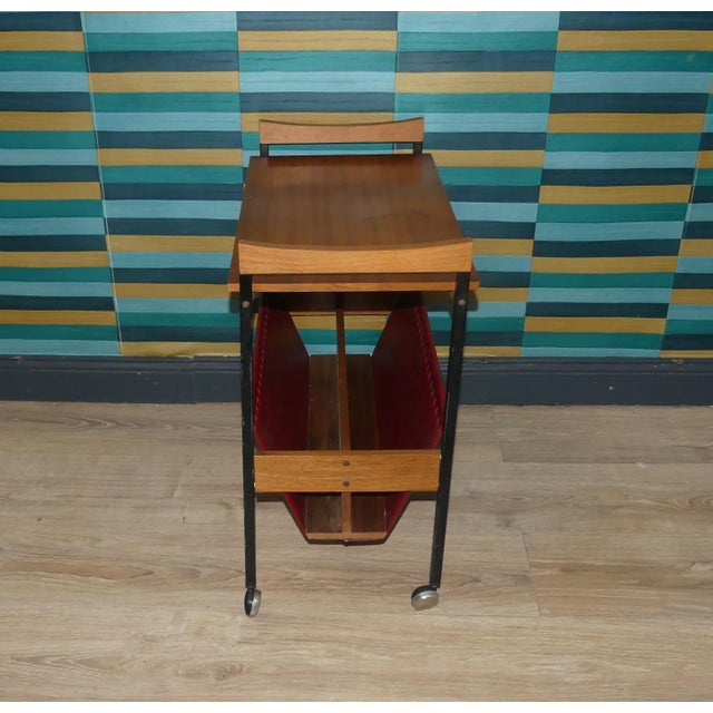 Small Side Table with Magazine Rack, 1960s For Sale - Image 9 of 11