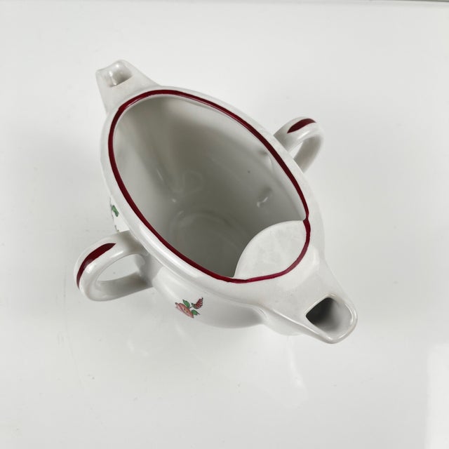 Ceramic Réverbère Model Double-Spout Gravy Boat from KG Lunéville, 1950s For Sale - Image 7 of 12