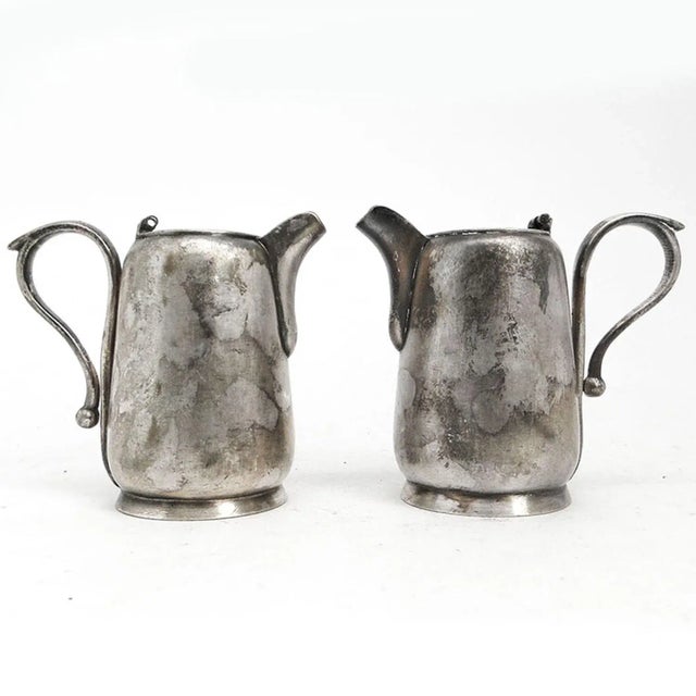 Silver Art Nouveau Milk Jugs from Jarra, Poland, 1900s, Set of 2 For Sale - Image 8 of 9