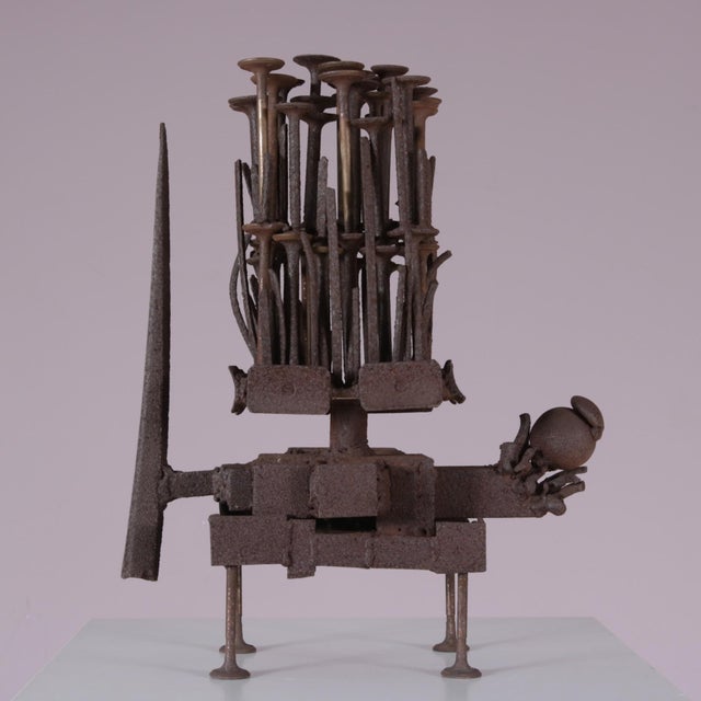 Frans De Boer, Lichtveld Brutalist Artwork, 1970s, Steel For Sale - Image 5 of 15