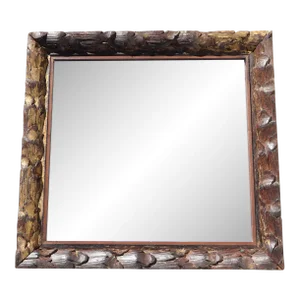 18th Century Carved and Gold Leaf Baroque Wall Mirror, Portuguese