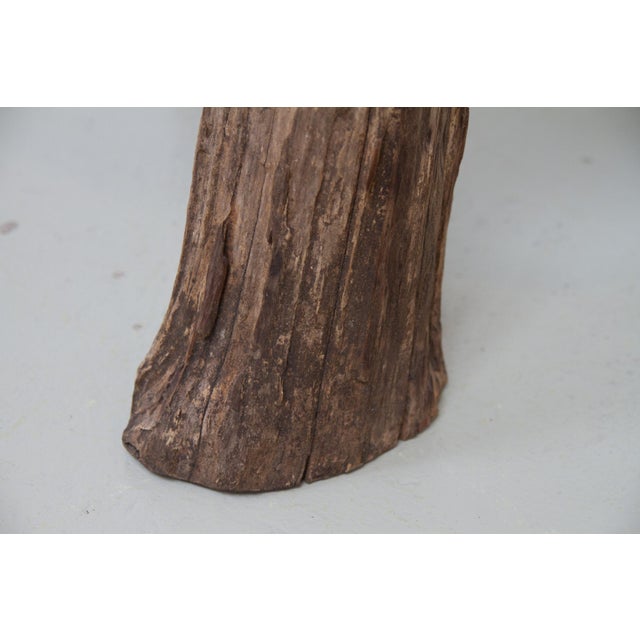 Primitive Elm T Tripod Side Chair, Denmark, 1970s For Sale - Image 17 of 18