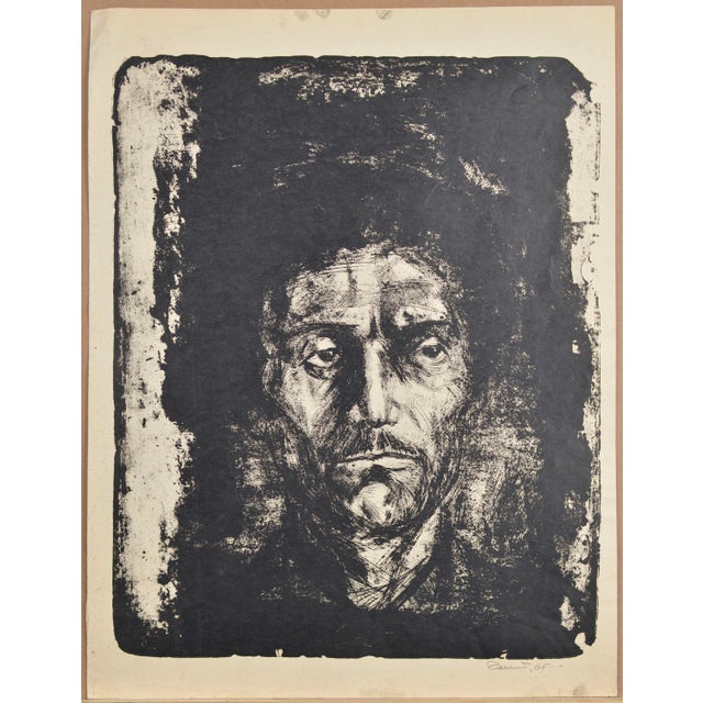 Albert Goltjakovs, Portrait, 1965, Monogram For Sale - Image 4 of 4