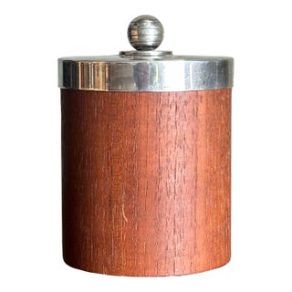 1940s Jacob Ängman Silver Lidded Jar for g.a.b For Sale