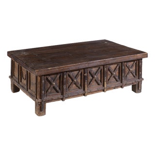 Vintage Cross-Fronted Blanket Chest, 1950s For Sale