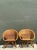 Wood Vintage Woven Rattan Lounge Chairs - Pair For Sale - Image 7 of 12