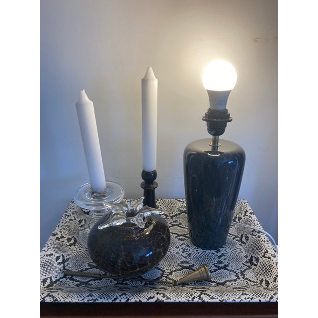 1980s Post Modern Marble Table Lamp For Sale - Image 11 of 11