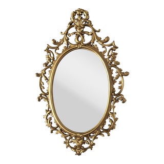 Mid 20th Century Hollywood Regency Gilded Wall Mirror by Burwood For Sale