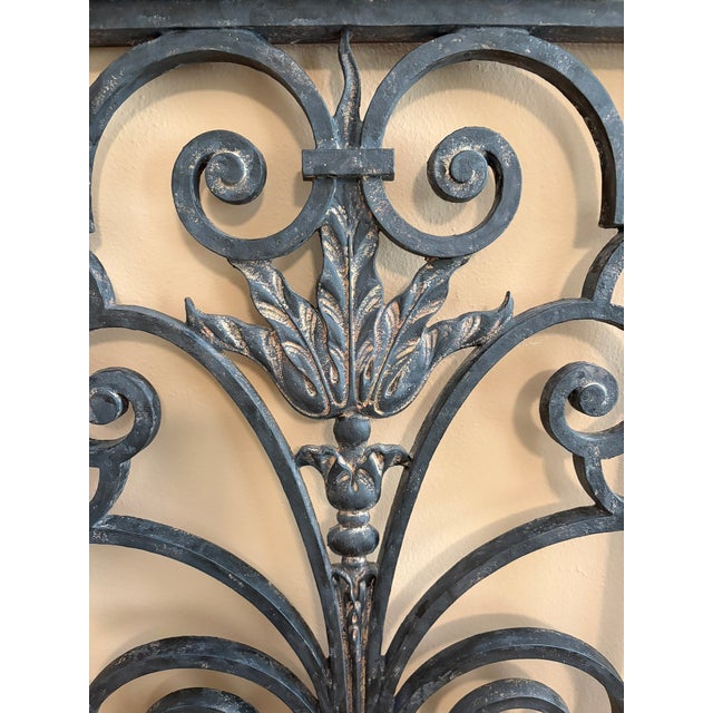 Late 19th Century Walter MacFarlane & Co Cast Iron Headboard, Queen For Sale - Image 5 of 6